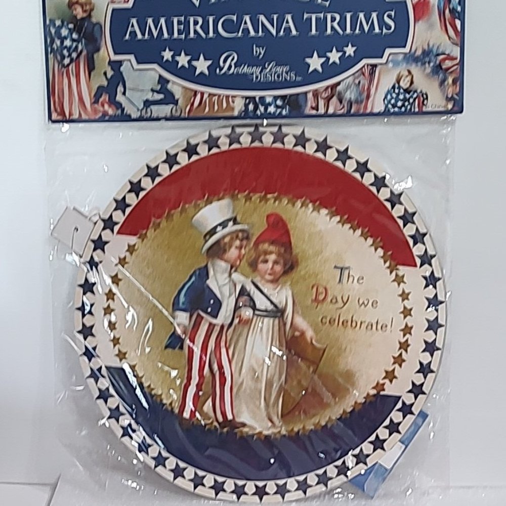Bethany Lowe Designs Americana Tissue Paper Rosette - The Day We Celebrate
